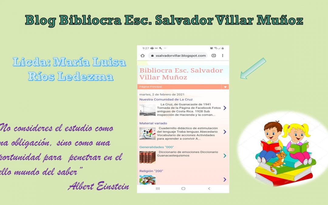 Blog del Bibliocra de la Escuela Salvador Villar Muñoz