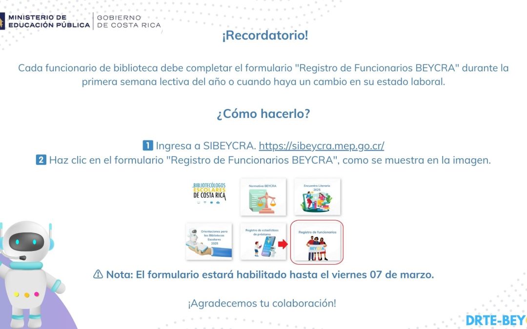 Formulario “Registro de Funcionarios BEYCRA”