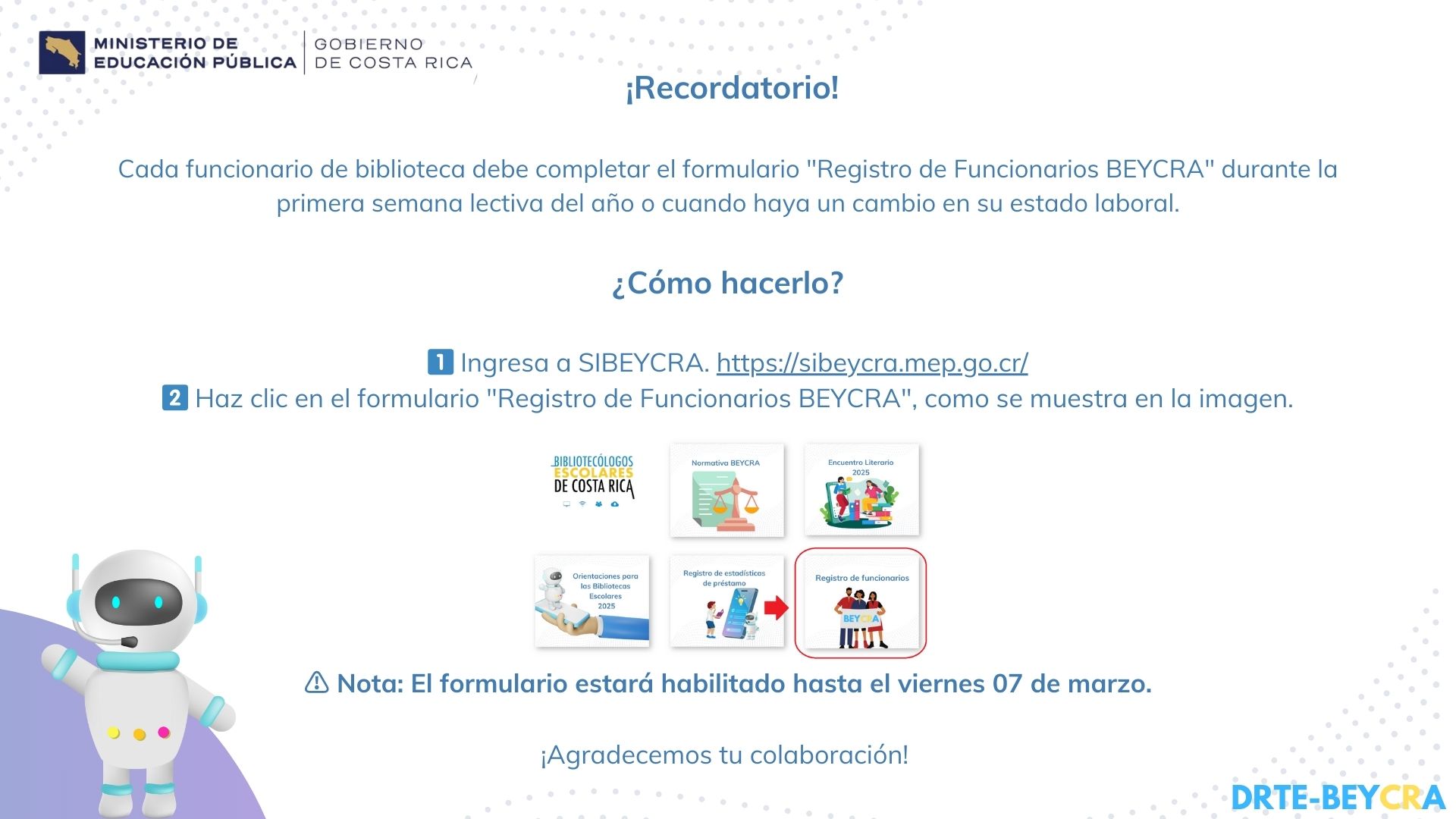 Registro de funcionarios 2025