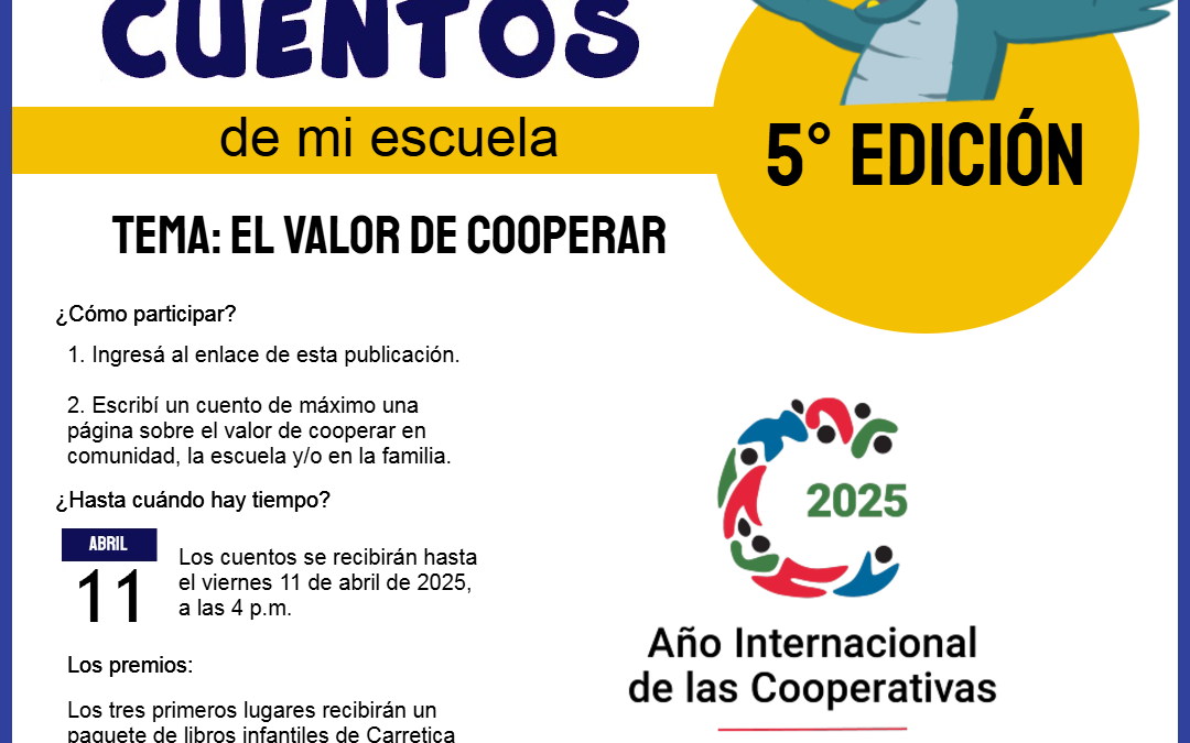 Invitación a participar en el concurso “Cuentos de mi escuela” 2025