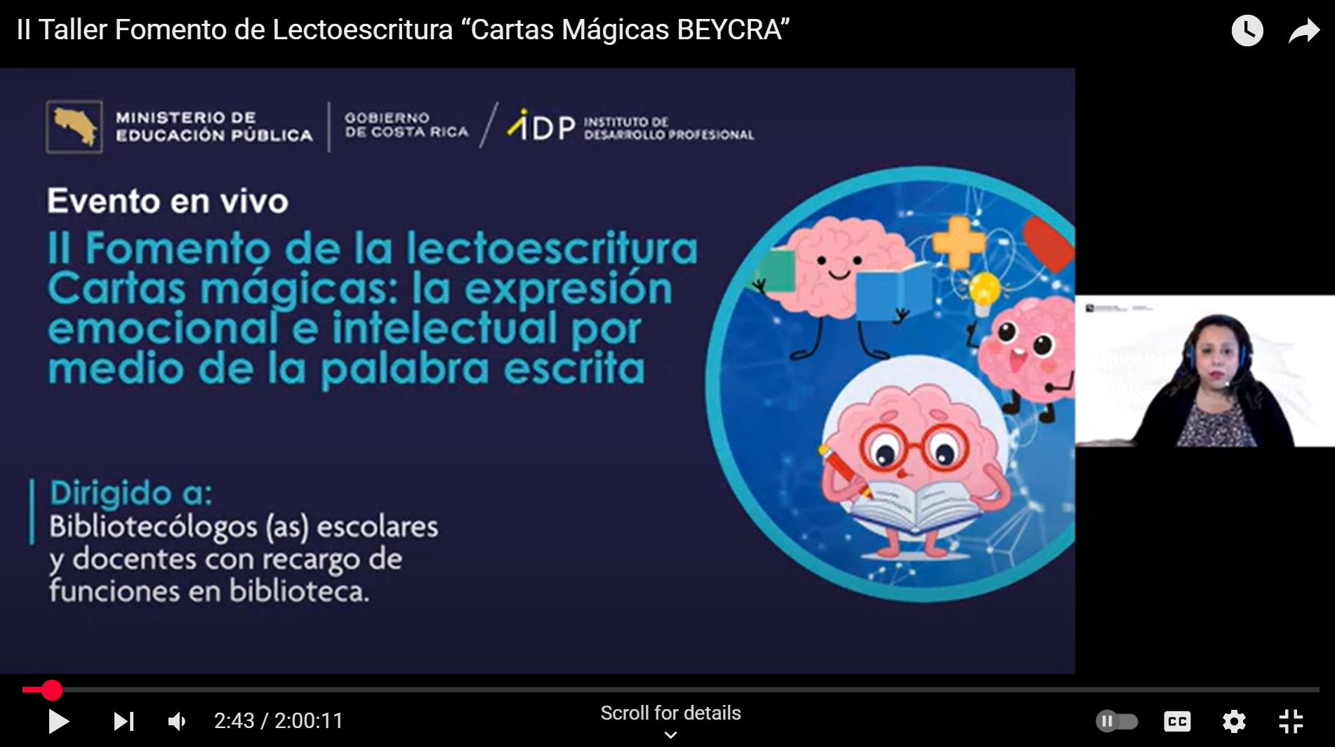 Portada II Taller Fomento a la Lectura Cartas Mágicas