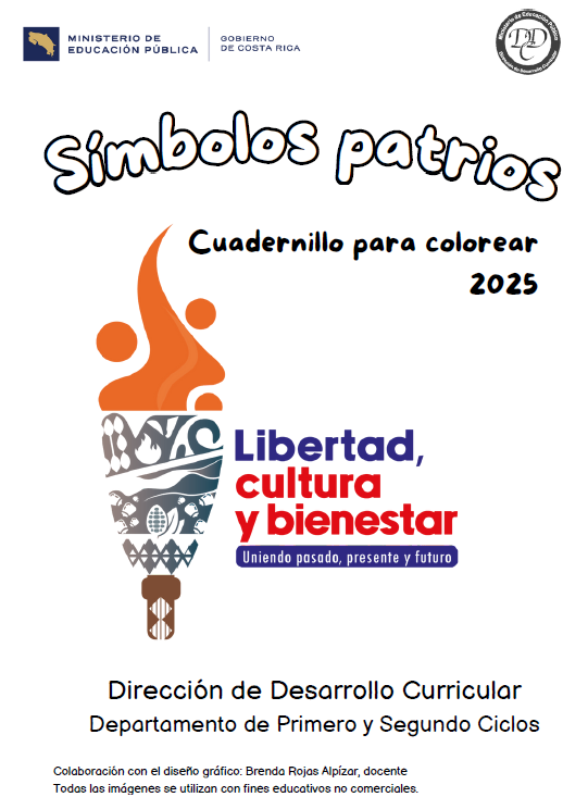 Símbolos patrios cuadernillo para colorear