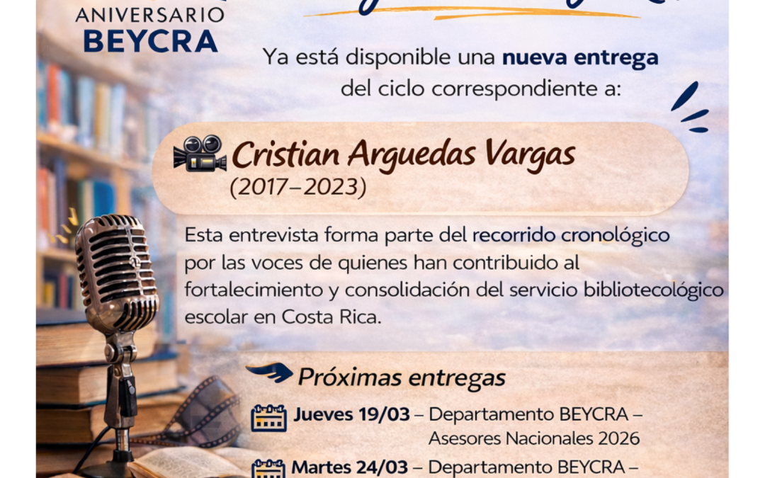 Disponible nueva entrevista del ciclo “Construyendo el BEYCRA”