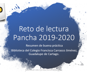 Biblioteca del Colegio Francisca Carrasco Jiménez: “Reto de lectura Pancha
